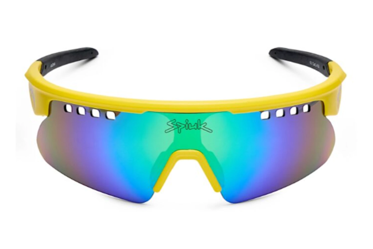 Gafas Spiuk Aloha Junior amarillo espejo verde para ciclismo junior