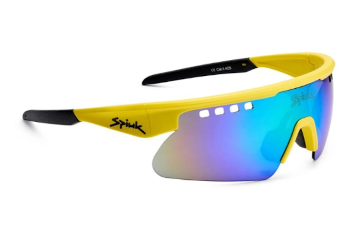 Gafas Spiuk Aloha Junior amarillo espejo verde para ciclismo junior