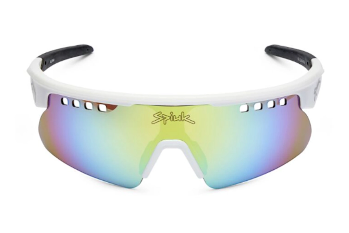 Gafas Spiuk Aloha Junior blanco espejo amarillo para ciclismo junior