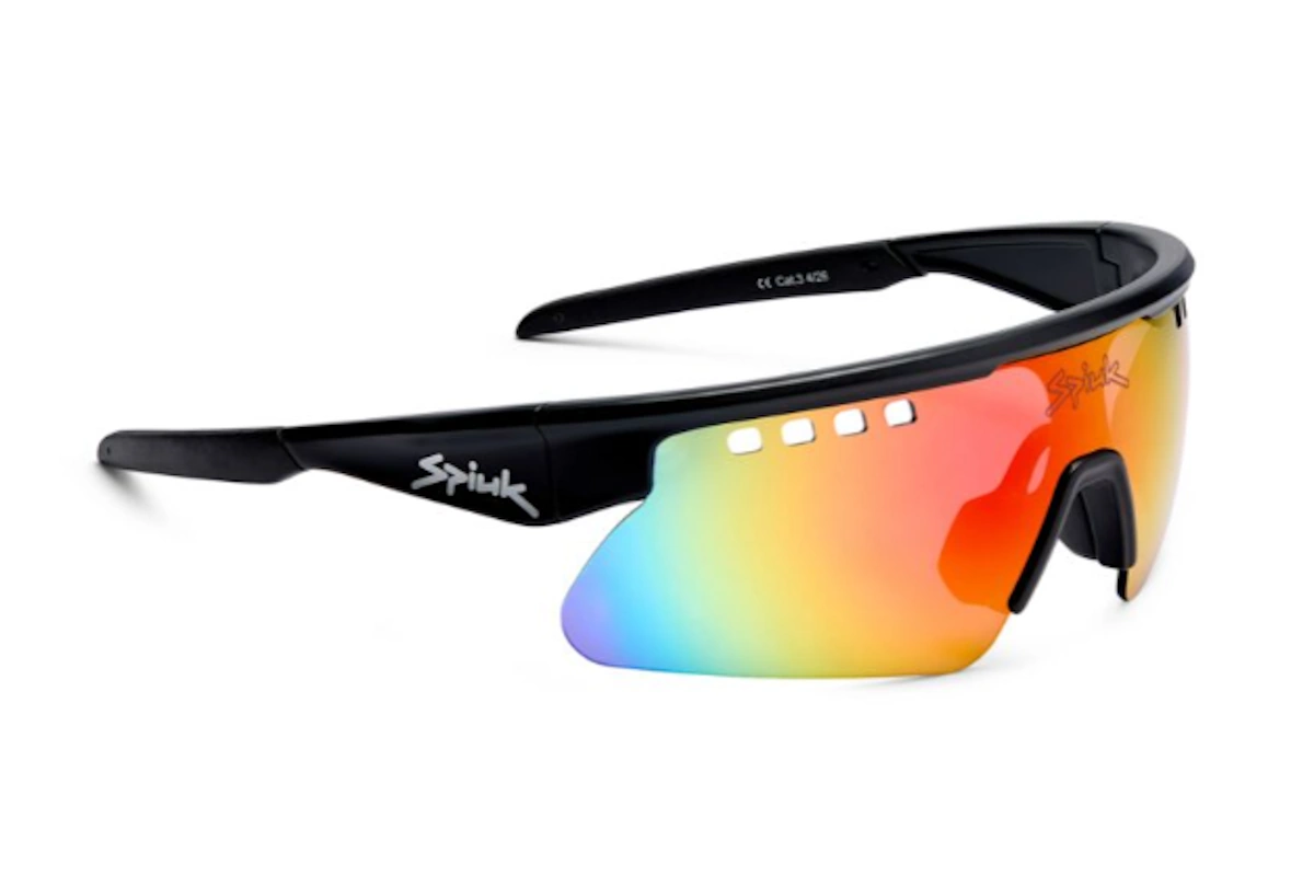 Gafas Spiuk Aloha Junior negro espejo rojo para ciclismo junior