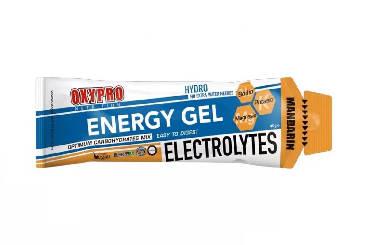 Gel energético OXIPRO - ENERGY Gel líquido - ELECTROLITOS - MANDARINA