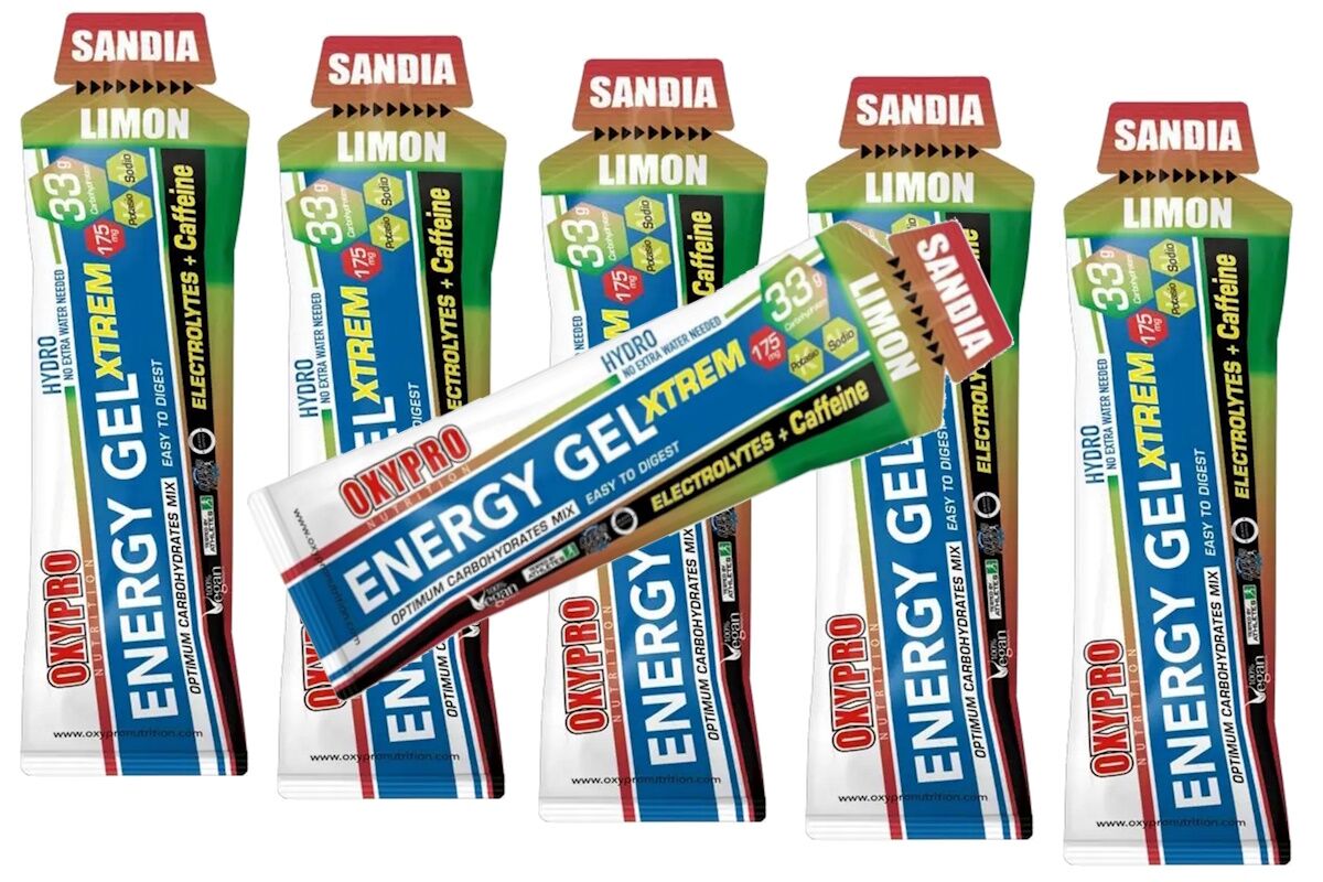 Gel energetico OXIPRO - ENERGY Gel líquido - SANDÍA LIMÓN 176mg CAFEINA + Electrolitos - Imagen 2