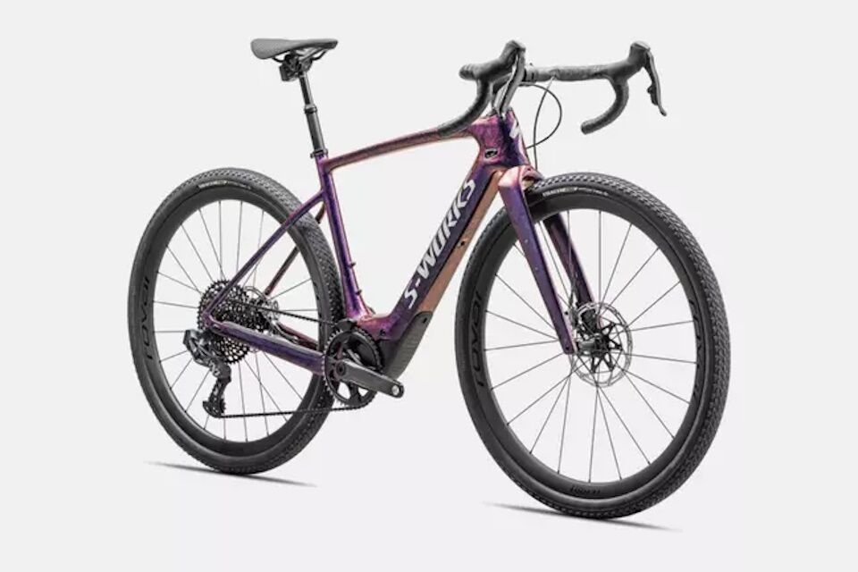 Specialized Turbo Creo 2 S-Works 2025 - Gloss Carbon / Red To Blue Pearl Strata / Satin Liquid Silver - Imagen 2