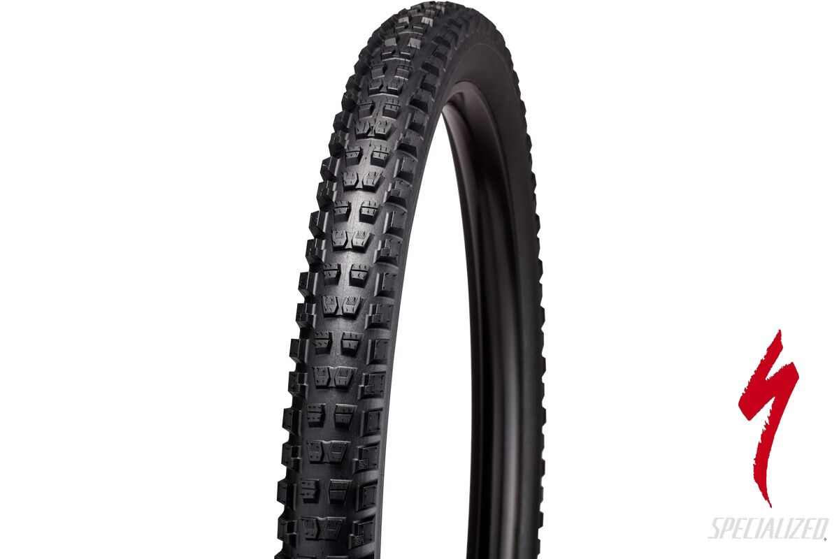 Neumático Specialized Butcher Grid Trail T9 TLR para trail, enduro y e-MTB, tubeless, 60TPI con protección antipinchazos, compuesto GRIPTON T9, disponible en 27.5x2.4, 29x2.4 y 29x2.6, máximo agarre y control en montaña.