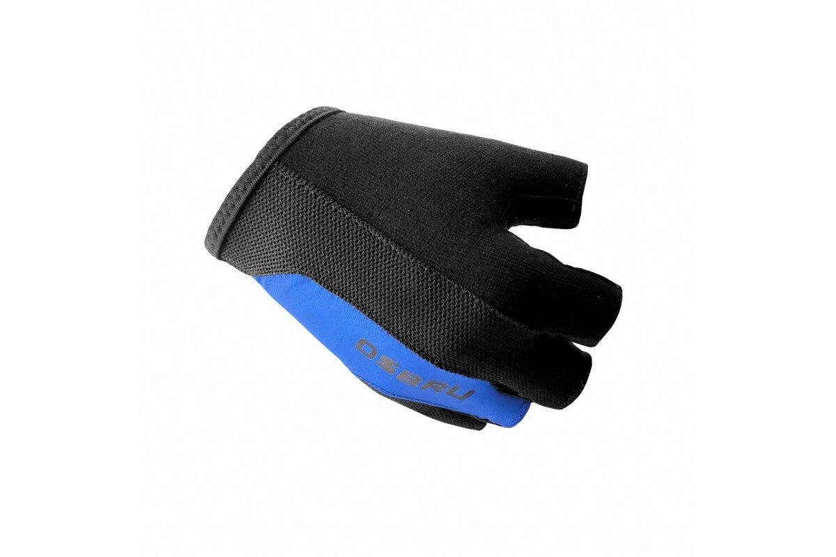 Guantes cortos ciclismo OSBRU EVOLUTION MILI - Blue/Black - Imagen 2