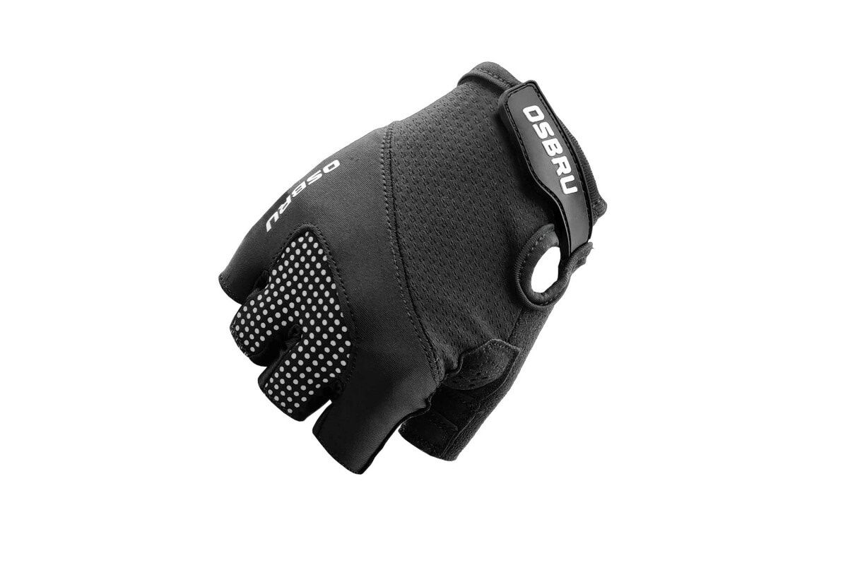 Guantes cortos ciclismo OSBRU EVOLUTION DOMI - Black - Imagen 2