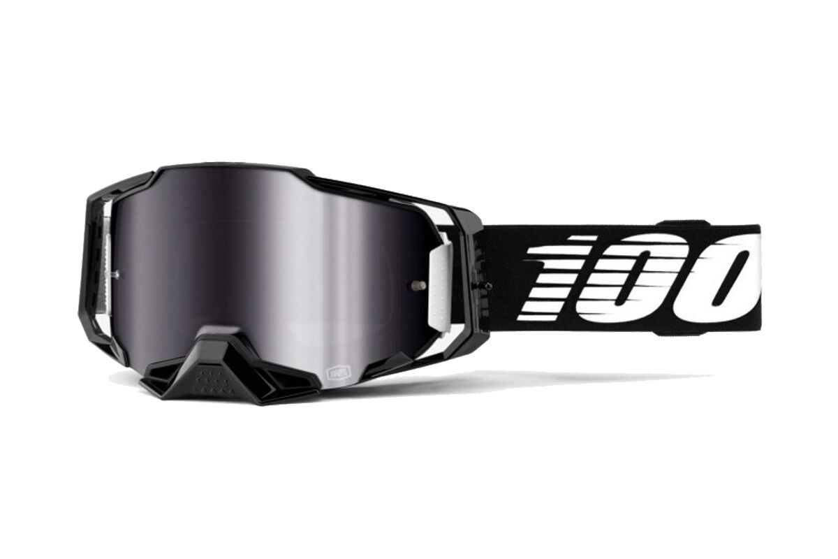 Gafas máscara 100% - ARMEGA® Goggle - Black - Silver Flash Mirror Lens