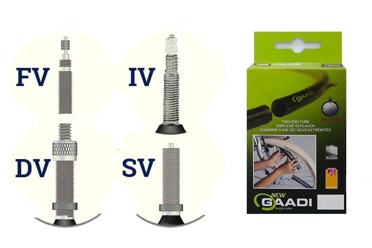 Cámara de aire dos extremos MITAS GAADI 700 x 35 - 40c FV47mm