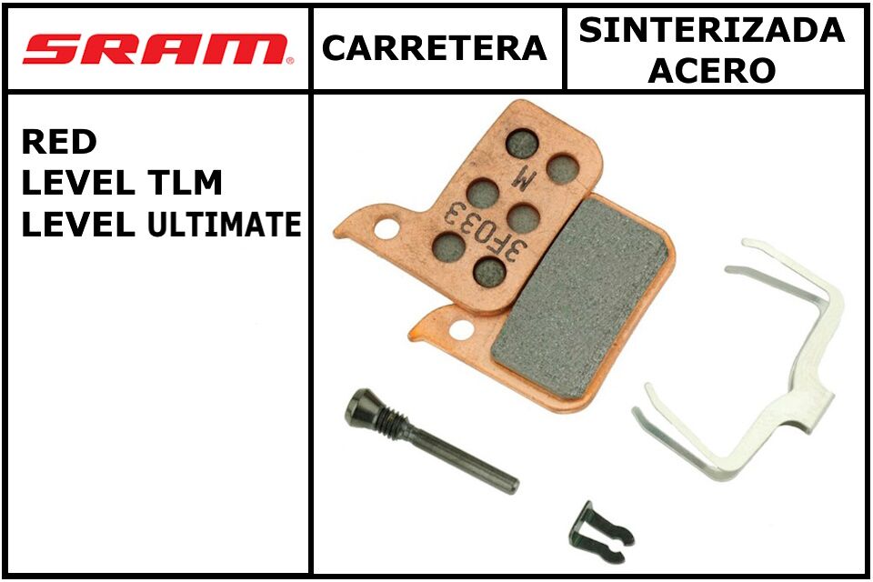 Pastillas de freno Sram Road Red/Level TLM/Ultimate Sinterizada Acero