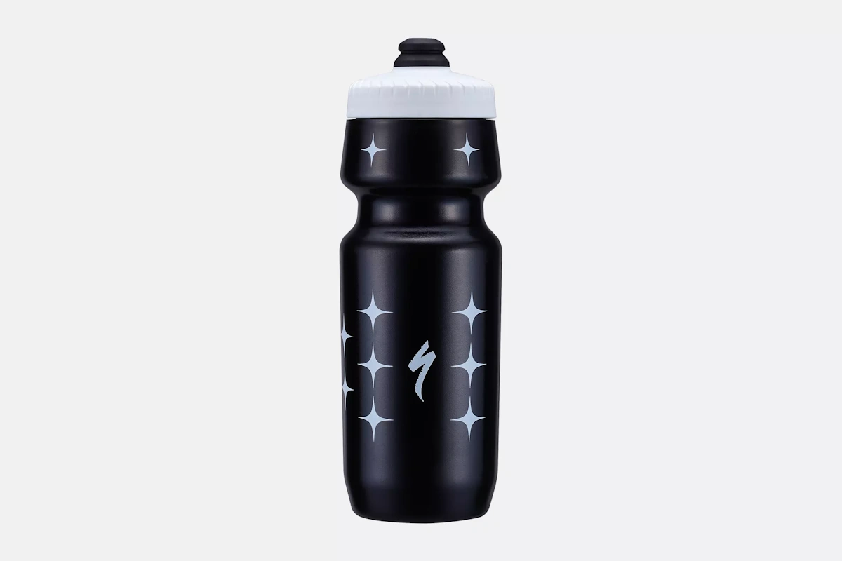 Bidón Specialized Big Mouth 700 ml Stars Black - tapa de rosca hermética, boca ancha y alto caudal