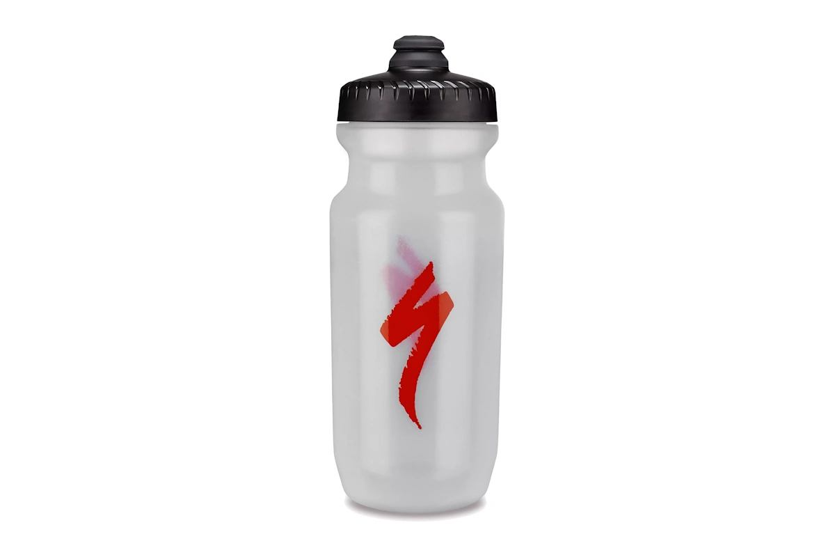 Bidón Specialized Big Mouth 620 ml Logo trans - tapa de rosca hermética, boca ancha y alto caudal