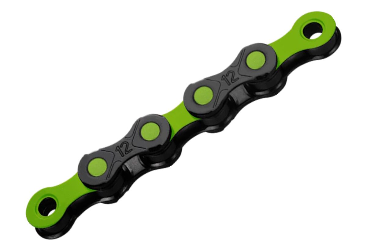 Cadena KMC DLC 12V NEGRO/VERDE 126P