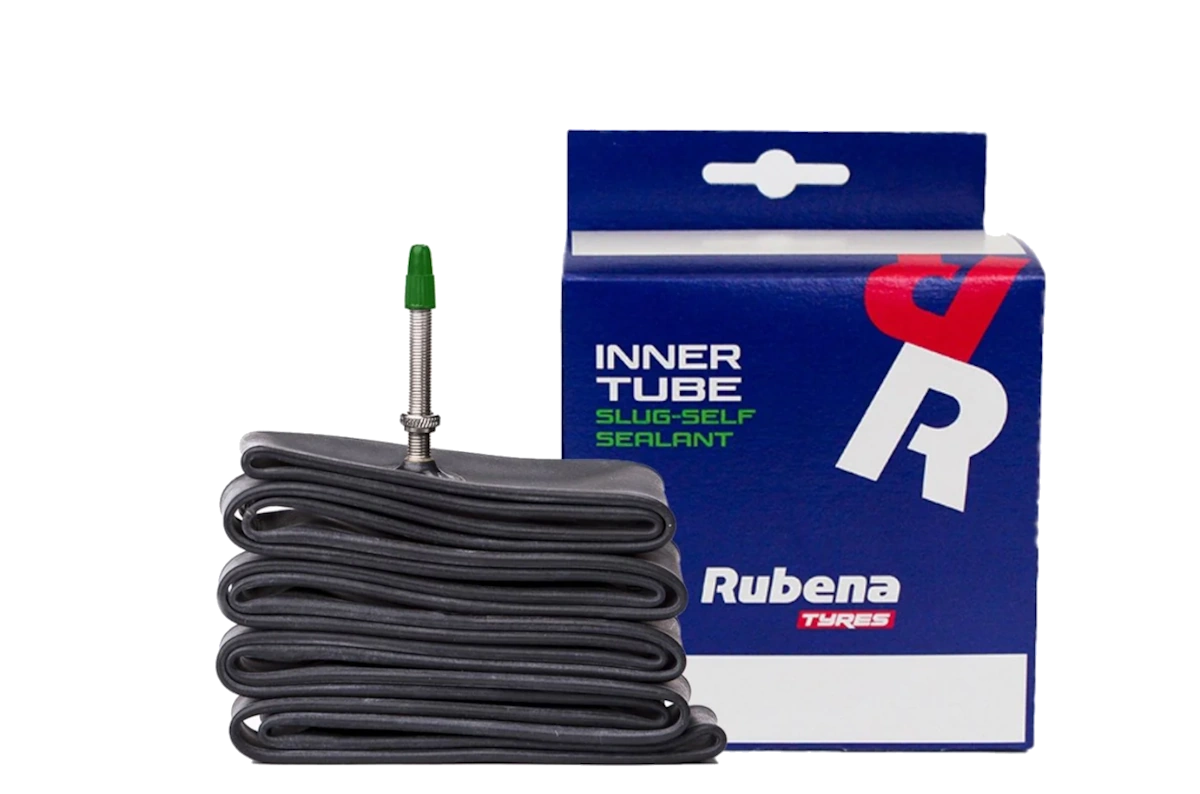 Cámara antipinchazos Rubena Slug Self-Sealant FV47 válvula Presta — sellado automático MTB 26", 27,5" y 29"