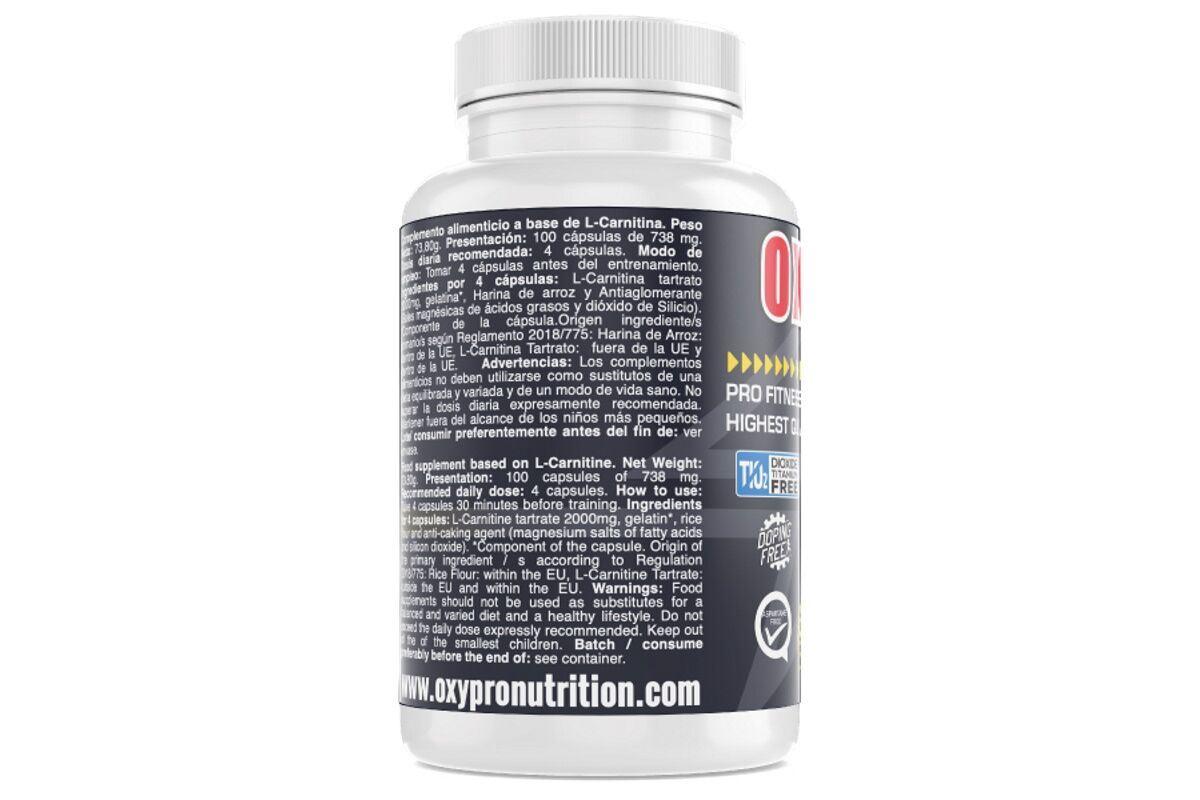 Quemador de grasa OXIPRO L-Carnitina - Imagen 3