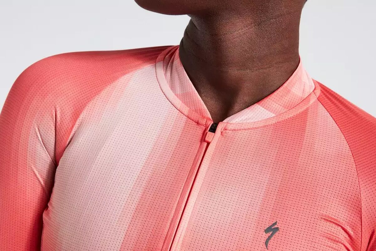 Maillot manga corta SPECIALIZED - SL AIR DISTORTION WMN - VIVID CORAL - Imagen 6