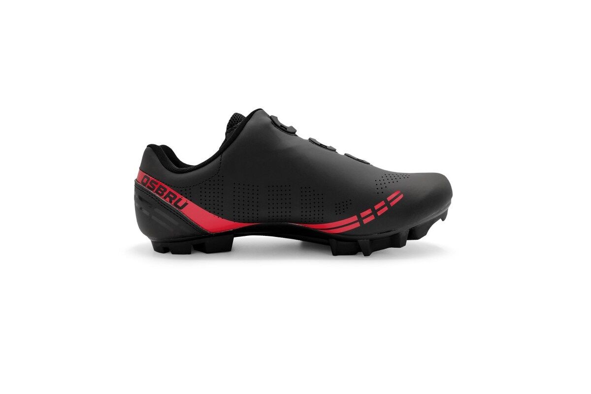 Zapatillas MTB OSBRU ARDO - Black & Red - Imagen 3