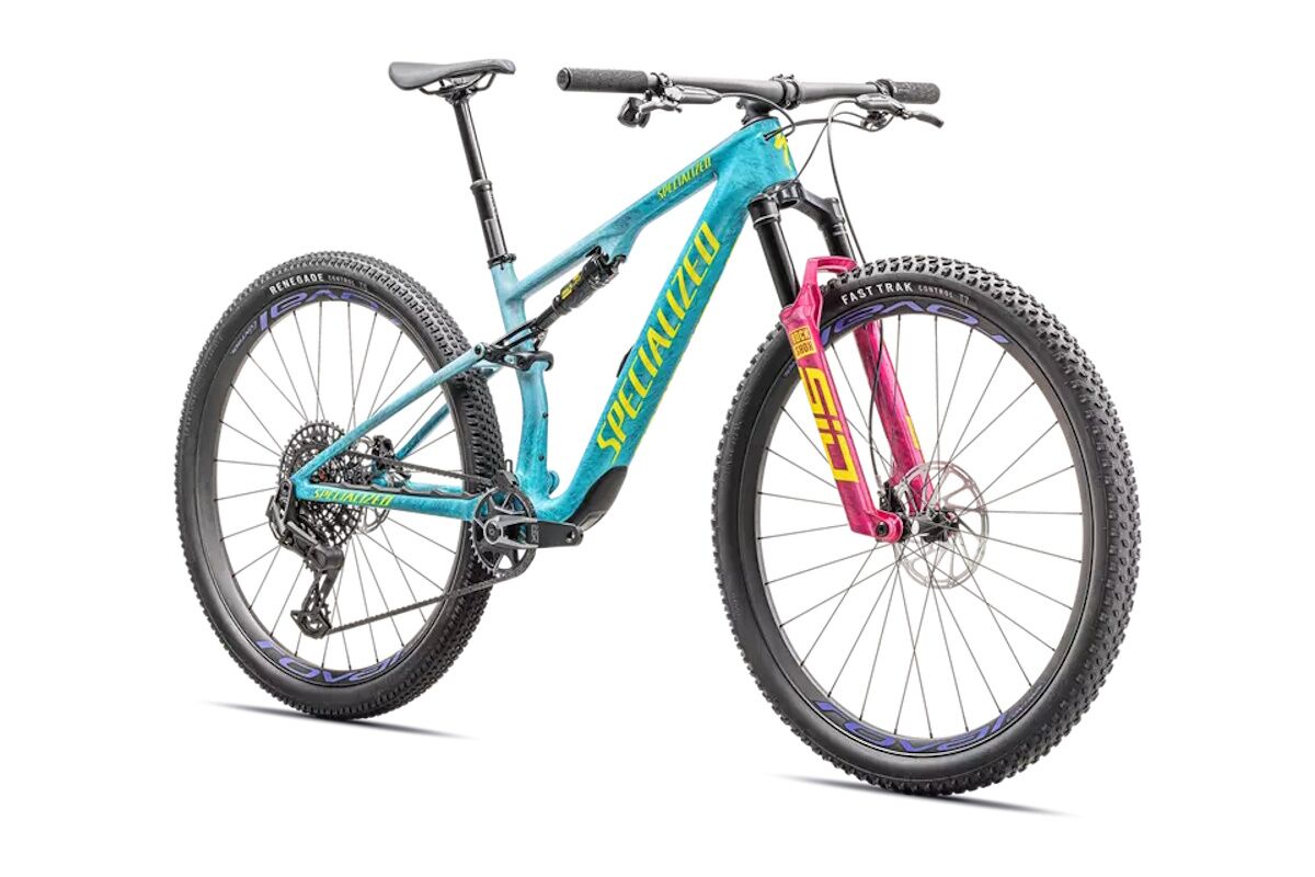 Specialized Epic 8 PRO 2025 - Gloss Lagoon Blue / Liquid Metal / Yellow - Imagen 4