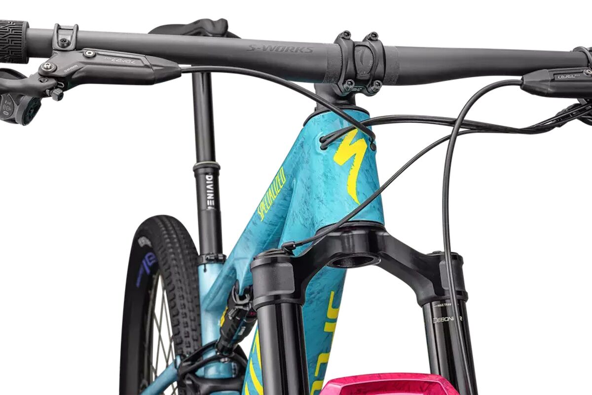 Specialized Epic 8 PRO 2025 - Gloss Lagoon Blue / Liquid Metal / Yellow - Imagen 2