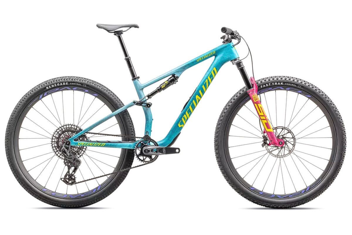 Specialized Epic 8 PRO 2025 - Gloss Lagoon Blue / Liquid Metal / Yellow