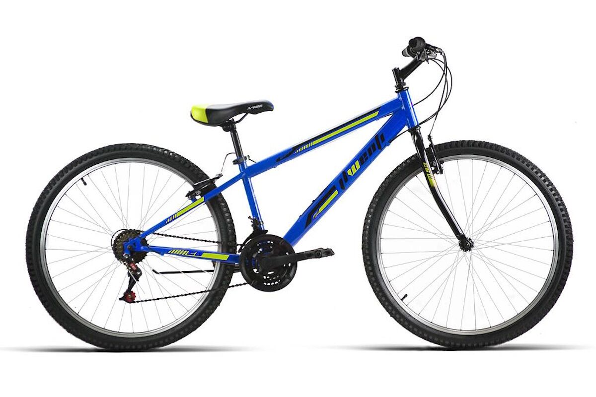 Bicicleta juvenil JL Wenti 24 pulgadas, acero eco, barra alta tipo MTB o barra baja tipo paseo, frenos V-brake y componentes ligeros.