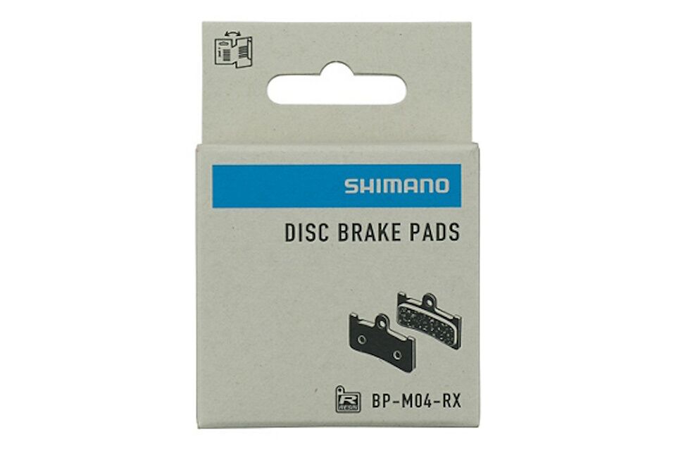 Pastillas de freno de resina Shimano M04-RX y muelle