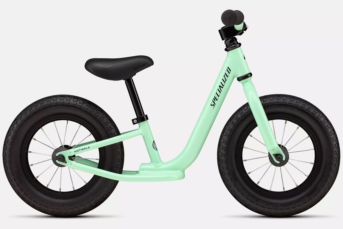 Bicicleta infantil Specialized Hotwalk 2026 roja, 12 pulgadas, cuadro ligero y neumáticos airless