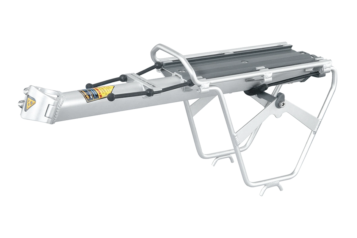 Portabultos de tija Topeak RX BeamRack w/Side Frame E-Type aluminio con marcos laterales MTX QuickTrack - ultraligero 545g para bicicleta urbana y carretera