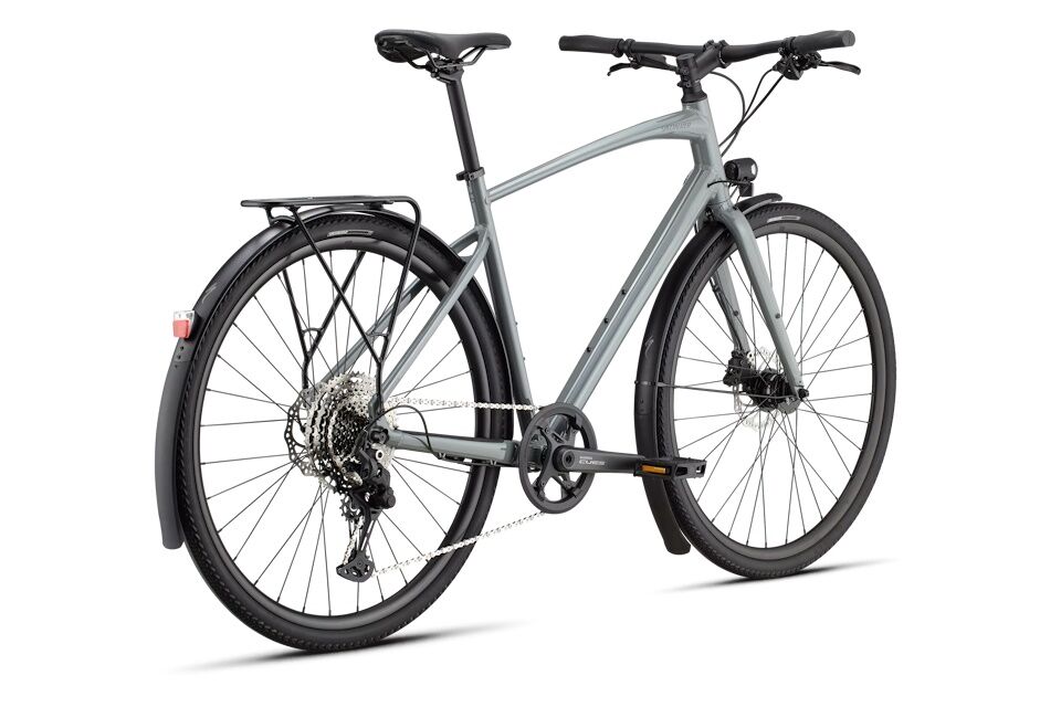 Specialized Sirrus X 3.0 EQ – Híbrida equipada para commuting y caminos con Shimano CUES 1x11 (11–50), buje dinamo, luces, guardabarros DRYTECH y portabultos Racktime - Imagen 6