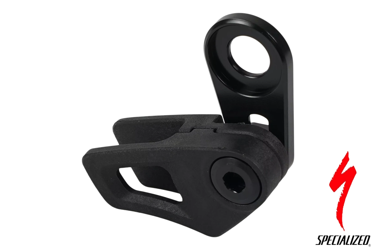 Guía de cadena integrada Specialized para Levo Gen.2 con montaje en cubierta del motor. Compatible con plato 32–34T e incluye hardware. Referencia SKU:S191200001.