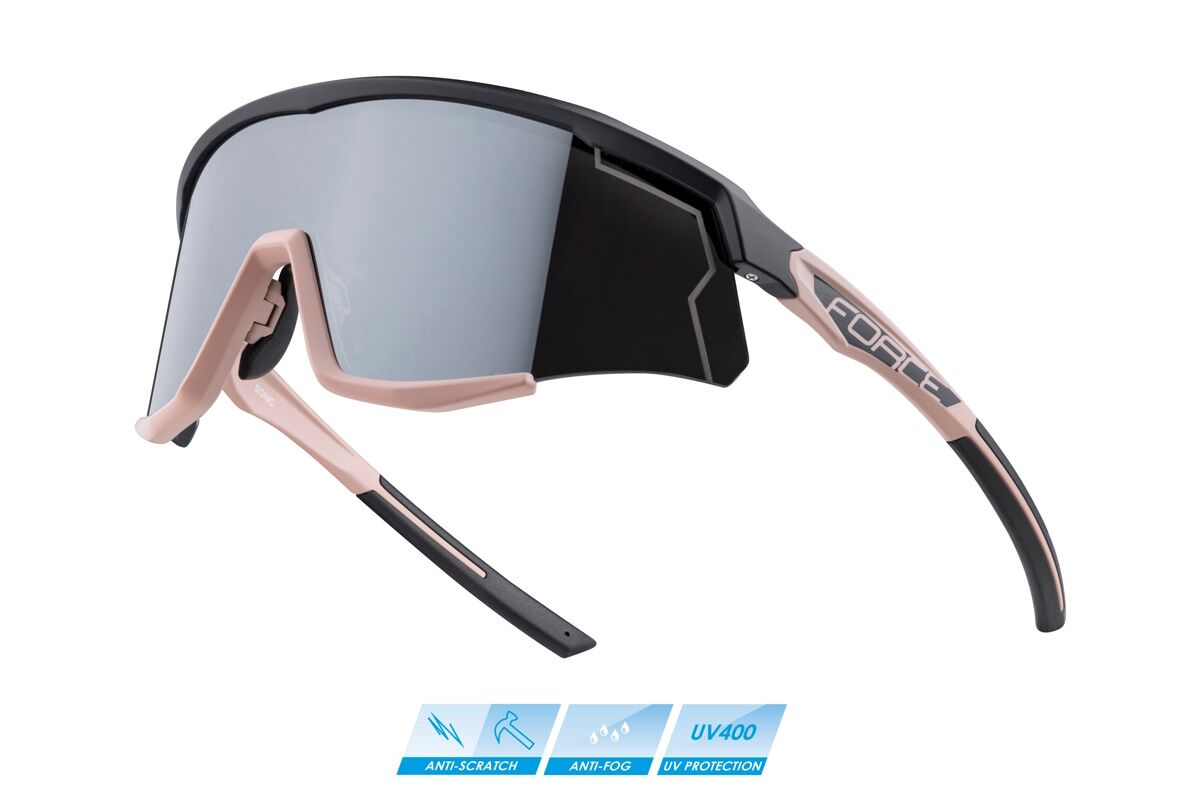 Gafas ciclismo FORCE SONIC NEGRO-BRONCE LENTE ESPEJO