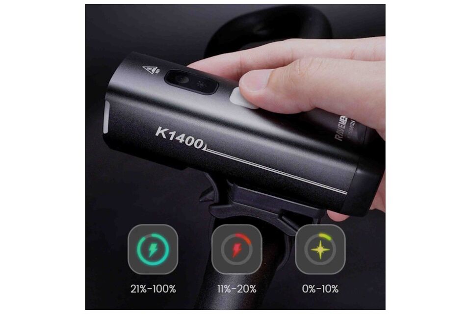 Foco delantero Ravemen K1400 1400 Lúmenes con IA - Imagen 7