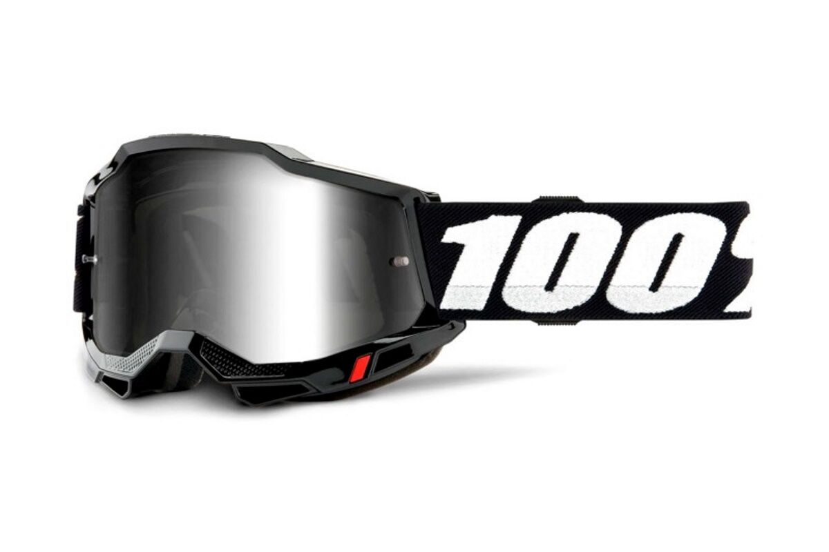 Gafas máscara 100% - ACCURI 2® Goggle - Black - Mirror Silver Lens