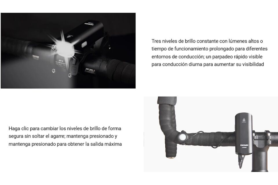 Foco delantero Ravemen LR500S 500 lúmenes - Imagen 5