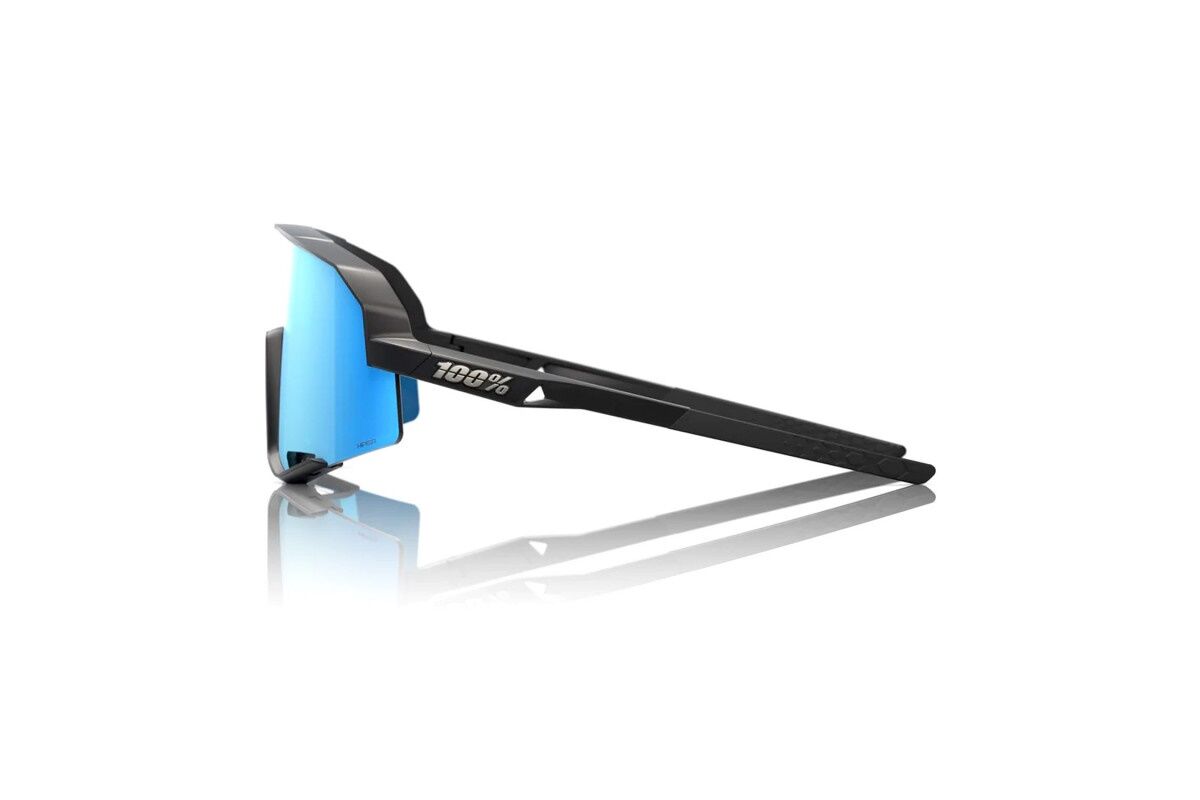 Gafas ciclismo 100% - Slendale - Matte Black - Hiper Blue Multilayer Mirror - Imagen 2
