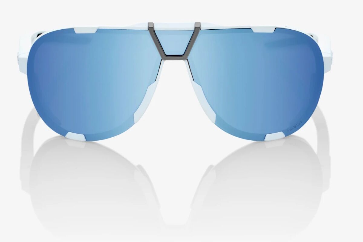 Gafas ciclismo 100% - WESTCRAFT - Soft Tact White - Hiper Blue Multilayer Mirror Lens - Imagen 2