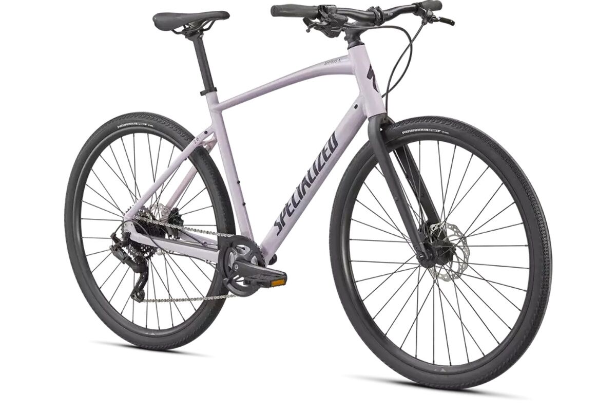 Bicicleta Specialized Sirrus X 2.0, ideal para movilidad urbana y cicloturismo ocasional, equipada con cuadro ligero de aluminio, transmisión 1x9, frenos hidráulicos y neumáticos Specialized Pathfinder 700x40c.