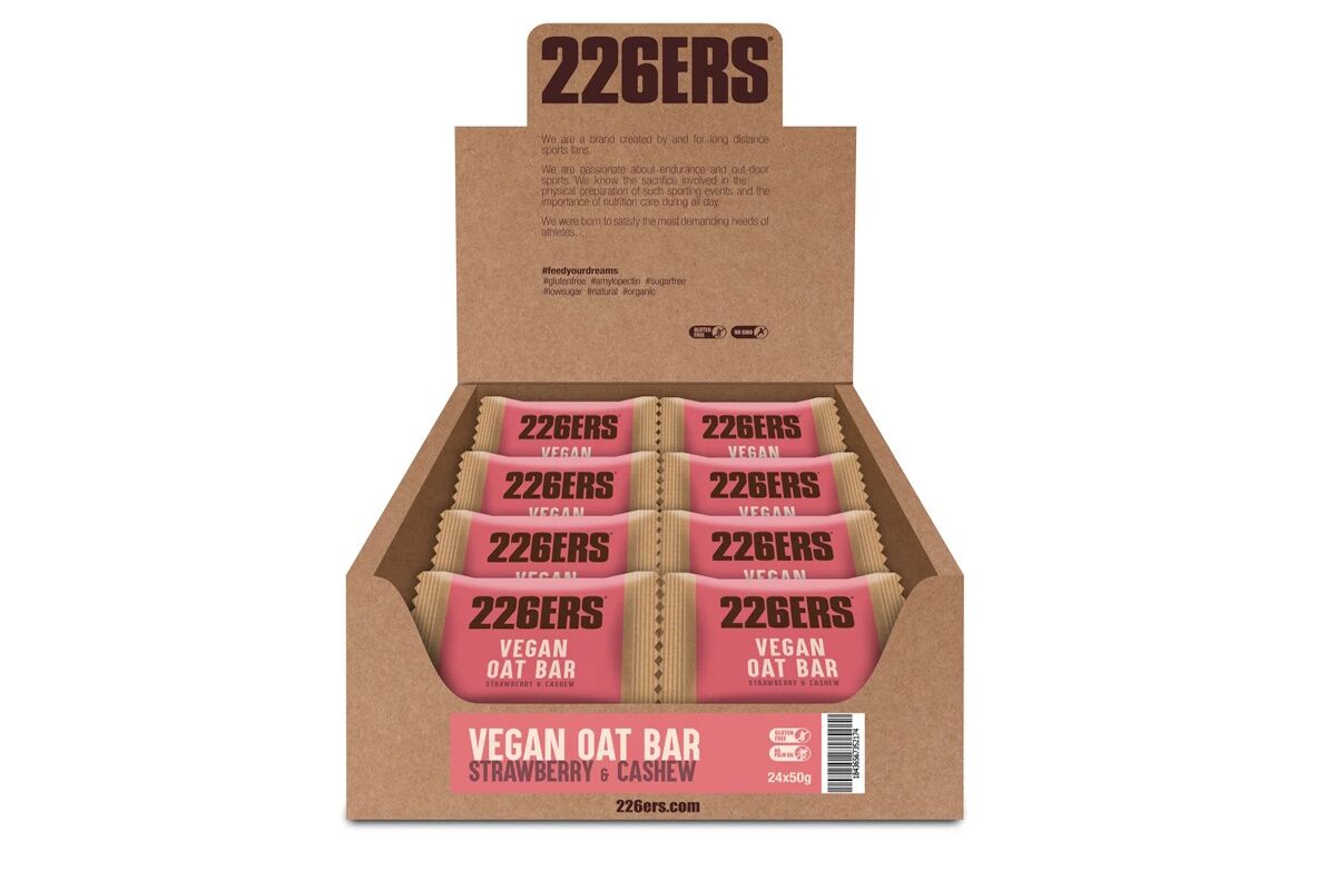 Barrita vegana 226 - VEGAN OAT BAR - Fresa y anacardos - Imagen 3