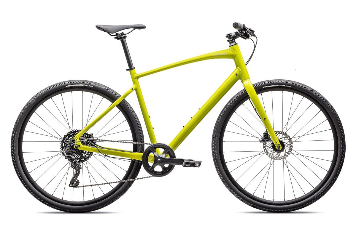 Bicicleta Specialized Sirrus X 2.0 2025, ideal para movilidad urbana y cicloturismo, cuadro de aluminio ultraligero, transmisión 1x8, frenos hidráulicos y neumáticos anchos para máxima comodidad y seguridad.