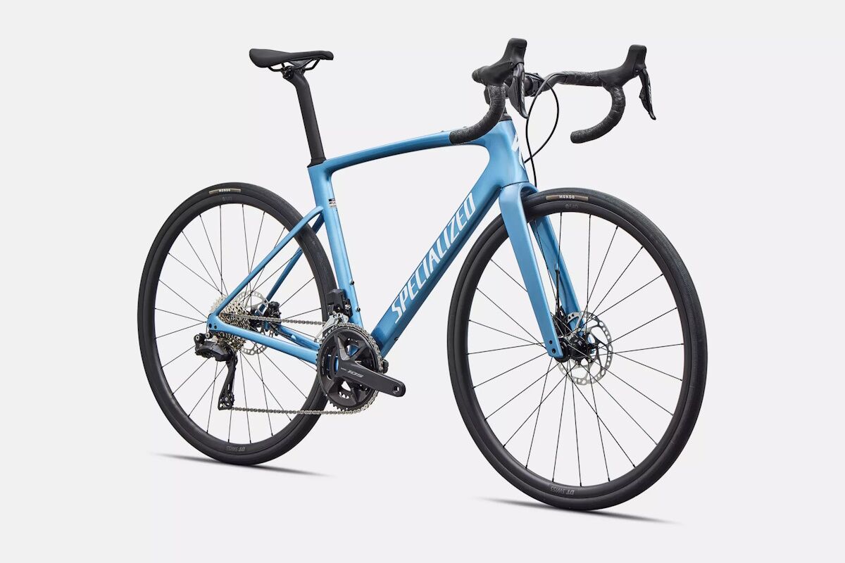 Bicicleta de carretera con suspensión de carbono Specialized Roubaix SL8 Comp 2026 con Shimano 105 Di2 y Future Shock, mejor precio garantizado.