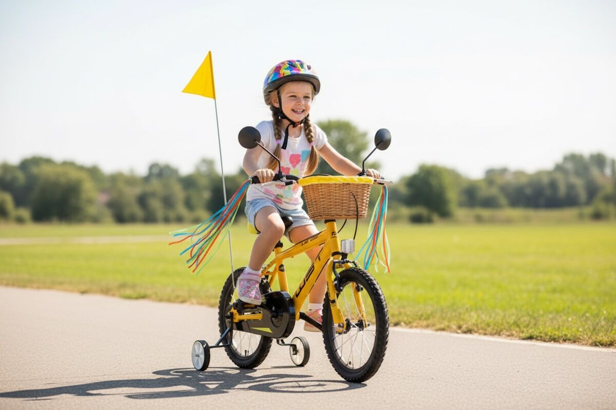 WST 16" Elegance – Bici infantil con V‑Brake aluminio, estabilizadores y timbre - Imagen 9