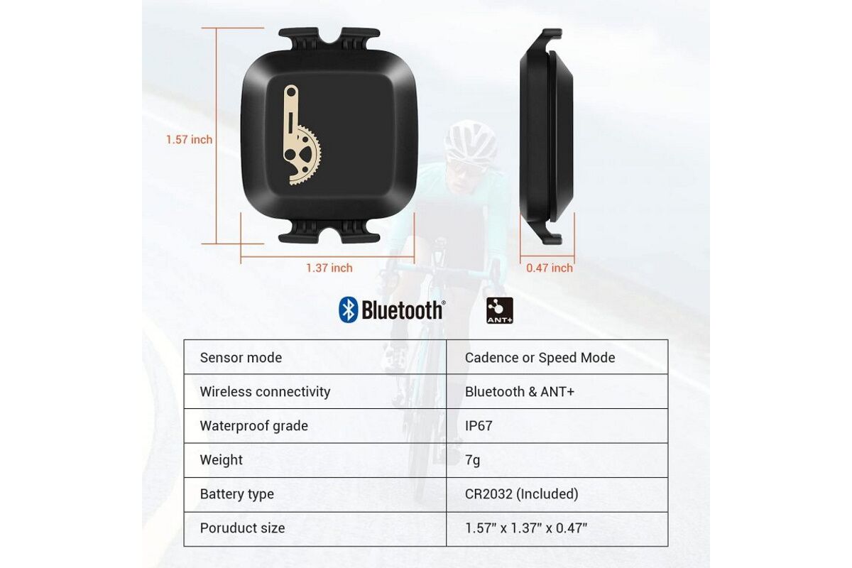 Sensor cadencia-velocidad COOSPO BK467 - Imagen 5