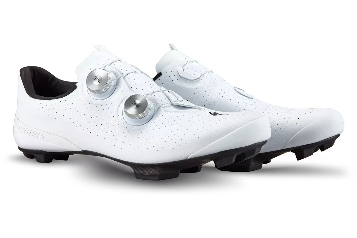Zapatillas Specialized S-Works Recon MTB gravel Body Geometry suela de carbono color White