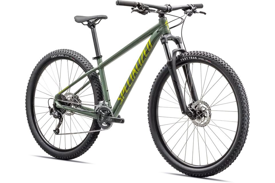 bicicleta de montaña para mujer de marca premium a precio accesible, specialized rockhopper