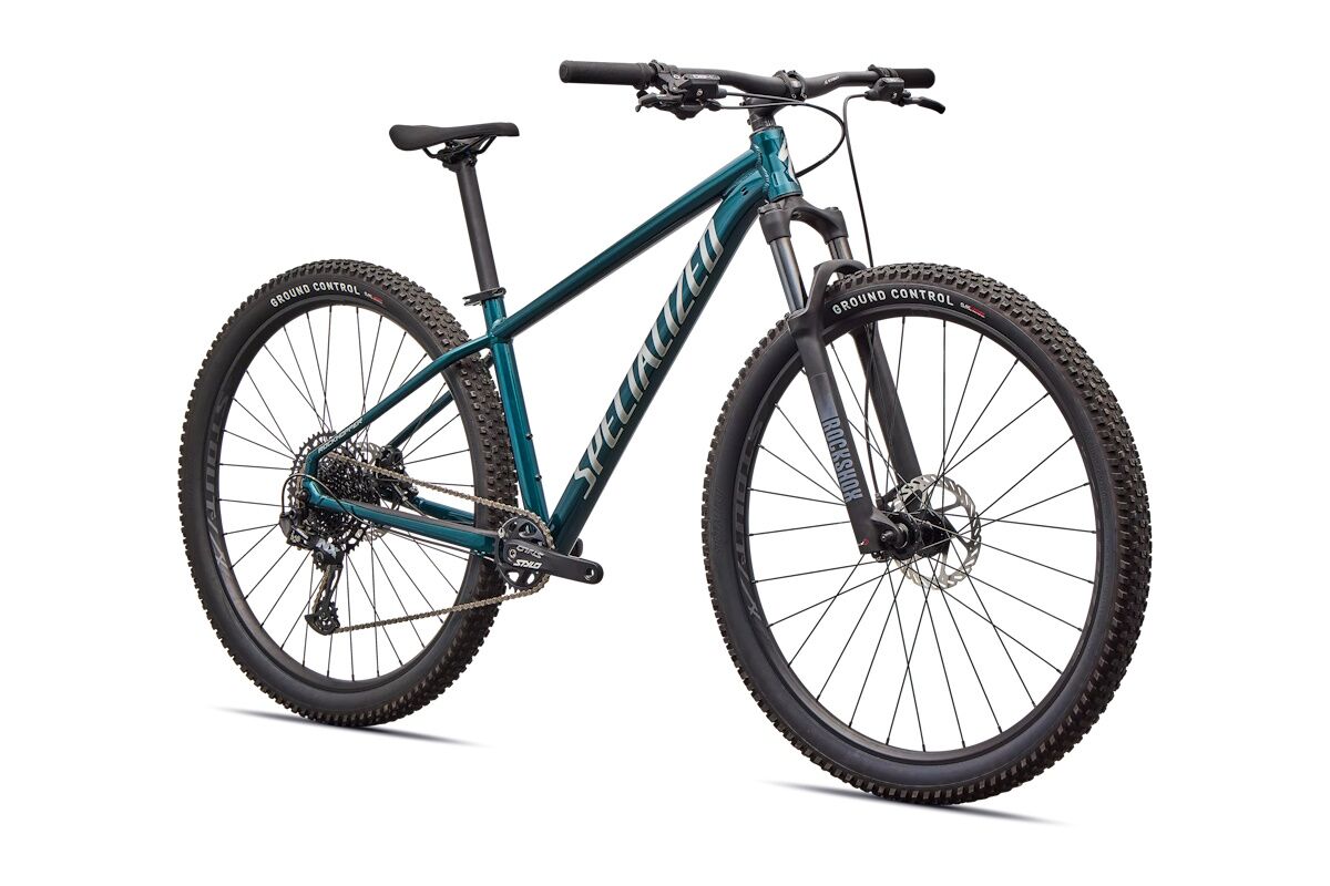 Comparativa Rockhopper Expert KH, Expert y 2026: cuadro A1 alloy, SRAM NX 12v, frenos DB4 4-pistones. MTB trail Specialized auténtica.