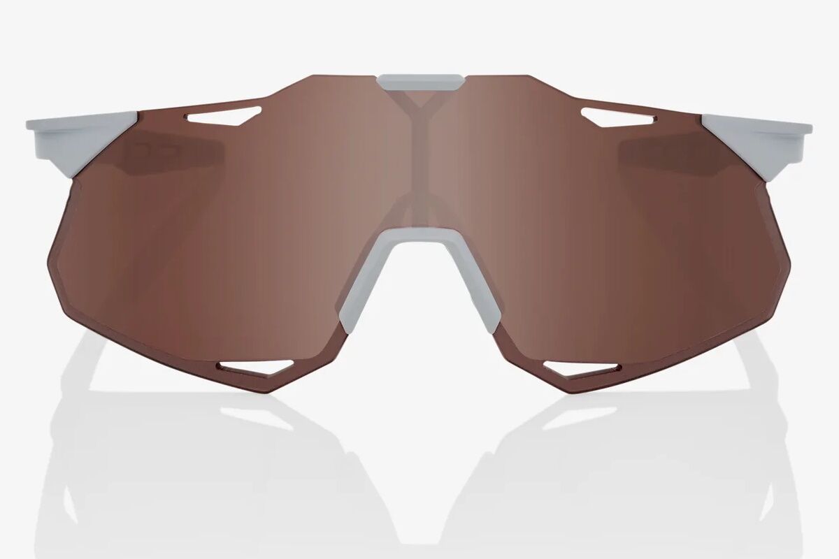 Gafas ciclismo 100% - HYPERCRAFT® XS - Matte Stone Grey HiPER® Crimson Silver Mirror Lens - Imagen 3