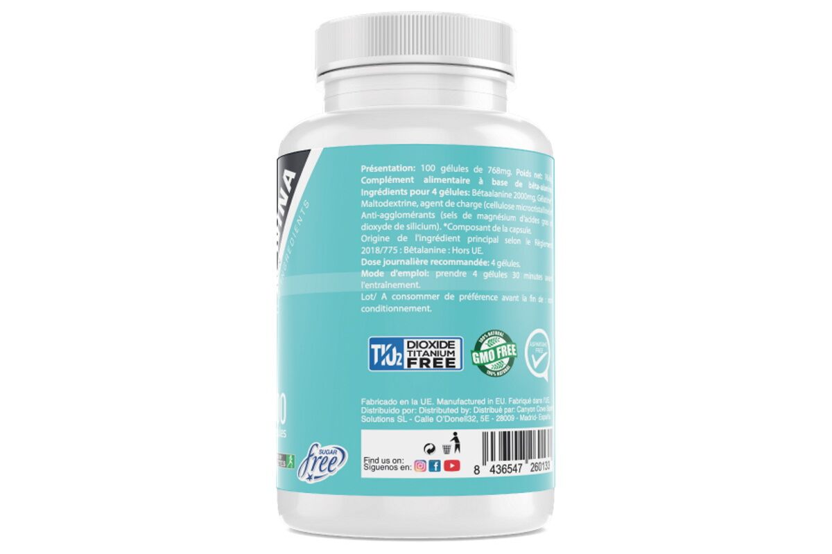 Inhibidor acido lactico OXIPRO Beta-Alanina 500 - Imagen 2