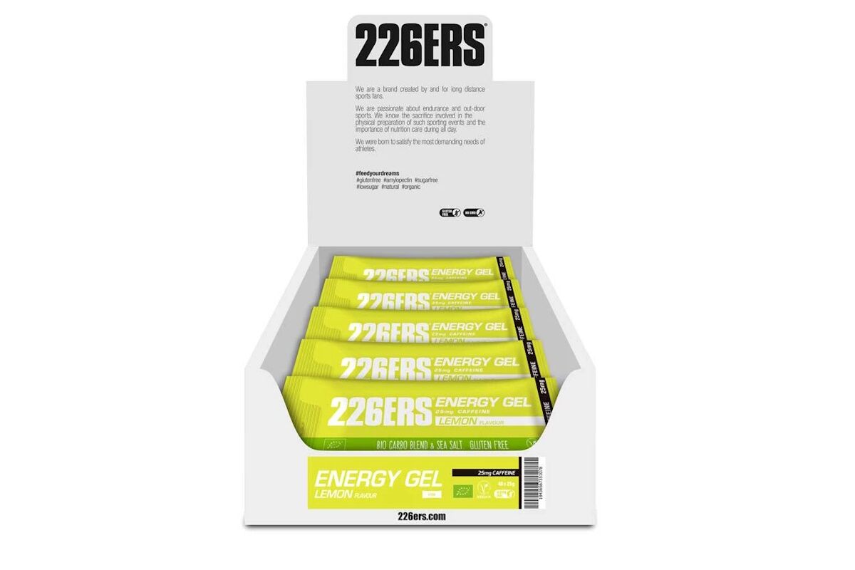 Gel 226ERS - BIO ENERGY GEL 25gr Stick - Limón y Cafeina 25mg - Imagen 3