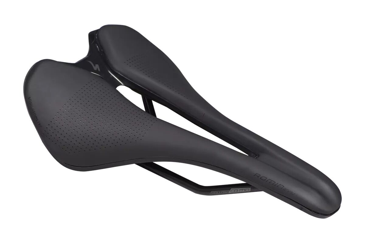 Sillín Specialized Romin EVO Comp Gel con diseño Body Geometry, carcasa reforzada en carbono, raíles de Cr-Mo, inserciones de gel y espuma de PU, cubierta Micromatrix™ impermeable y compatibilidad con montaje SWAT™.