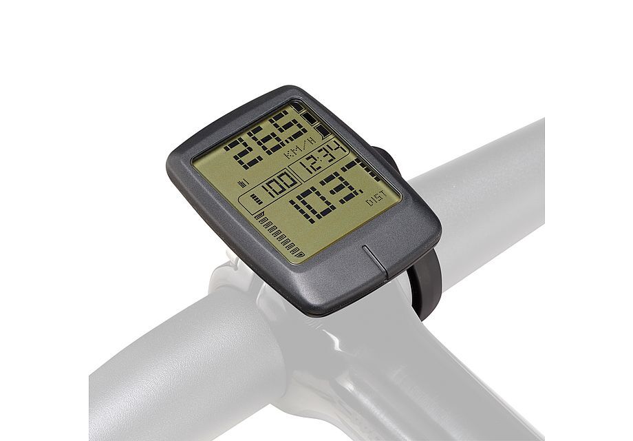 Pantalla Specialized Turbo Connect Display (TCD) con LCD monocromo, compatible con bicicletas Turbo, montaje versátil y conectividad ANT+ y Bluetooth®.