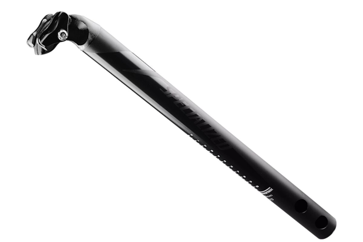 Tija PRO II Alloy Post Specialized 2019 original, aluminio 2014, cabezal perno único, acabado negro anodizado, repuesto auténtico anti-falsificación, distribuidor oficial.